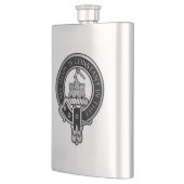 Flasque Clan MacDonald de Clanranald Crest Flask (Gauche)