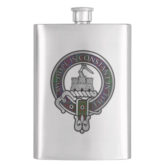 Flasque Clan MacDonald de Clanranald Crest & Tartan (devant)