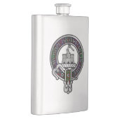 Flasque Clan MacDonald de Clanranald Crest & Tartan (Droite)