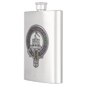 Flasque Clan MacDonald de Clanranald Crest & Tartan (Gauche)