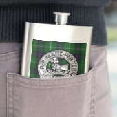 Flasque Clan MacDonald de Isles Crest & Tartan (En situation)
