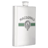 Flasque Clan MacDonald (Modifier) Crest & Tartan (Droite)