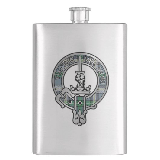 Flasque Clan MacDowall Crest & Tartan Flask (devant)