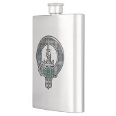 Flasque Clan MacDowall Crest & Tartan Flask (Gauche)