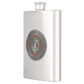 Flasque Clan MacGregor Crest et Tartan Knot (Gauche)