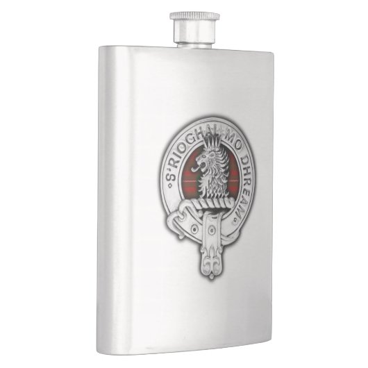 Flasque Clan MacGregor Crest & Tartan (Droite)