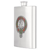 Flasque Clan MacGregor Crest & Tartan Flask (Gauche)