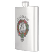 Flasque Clan MacGregor Crest & Tartan Flask (Gauche)