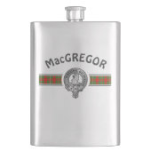 Flasque Clan MacGregor (Modifier) Crest & Tartan Flask (devant)