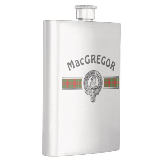 Flasque Clan MacGregor (Modifier) Crest & Tartan Flask (Droite)