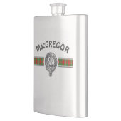 Flasque Clan MacGregor (Modifier) Crest & Tartan Flask (Gauche)