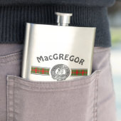 Flasque Clan MacGregor (Modifier) Crest & Tartan Flask (En situation)