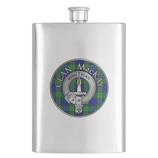 Flasque Clan MacKay Crest & Tartan (devant)