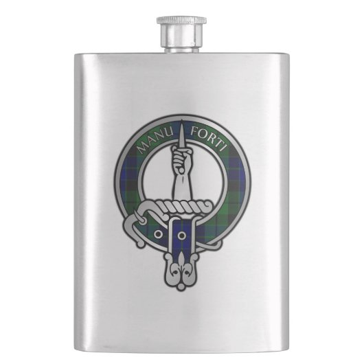 Flasque Clan MacKay Tartan Crest (devant)