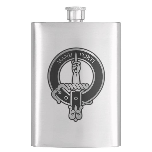 Flasque Clan MacKay Tartan Crest Flask (devant)