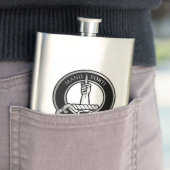 Flasque Clan MacKay Tartan Crest Flask (En situation)