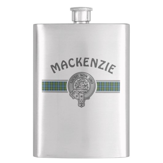 Flasque Clan MacKenzie (Modifier) Crest & Tartan (devant)