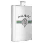 Flasque Clan MacKenzie (Modifier) Crest & Tartan (Droite)