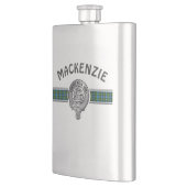 Flasque Clan MacKenzie (Modifier) Crest & Tartan (Gauche)