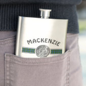 Flasque Clan MacKenzie (Modifier) Crest & Tartan (En situation)