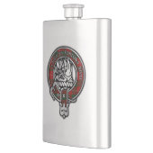 Flasque Clan MacKinnon Crest & Tartan (Gauche)