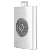 Flasque Clan MacNeill de Gigha Crest & Tartan Flask (Gauche)