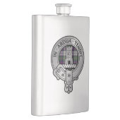 Flasque Clan Malcolm Crest & Robe Tartan (Droite)