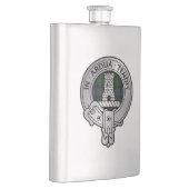 Flasque Clan Malcolm Crest & Tartan (Droite)