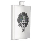 Flasque Clan Malcolm Crest & Tartan Flask (Droite)