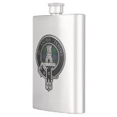 Flasque Clan Malcolm Crest & Tartan Flask (Gauche)