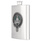 Flasque Clan Morrison Crest & Hunting Tartan (Gauche)
