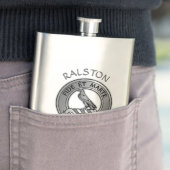Flasque Clan Ralston Crest (En situation)