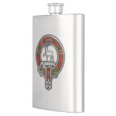 Flasque Clan Scott Crest & Tartan Flask (Gauche)