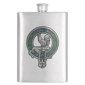 Flasque Clan Sinclair Crest & Chasse Tartan Flask (devant)