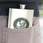 Flasque Clan Sinclair Crest & Chasse Tartan Flask (En situation)