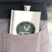 Flasque Clan Sinclair Crest & Chasse Tartan Flask (En situation)
