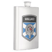 Flasque Clan Wallace Crest & Tartan (Droite)