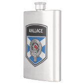 Flasque Clan Wallace Crest & Tartan (Gauche)