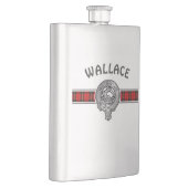 Flasque Clan Wallace (Modifier) Crest & Tartan (Droite)