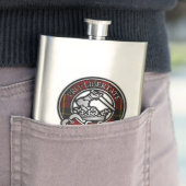 Flasque Clan Wallace Tartan Crest (En situation)