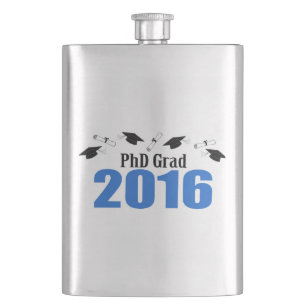 Flasque Classe de diplômé de PhD de 2016 casquettes et
