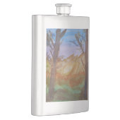 Flasque Classic des arbres du coucher de soleil (Droite)