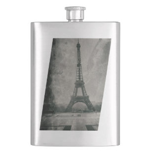 Flasque Classic Flask Vintage Leaning Tour Eiffel Design