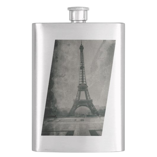 Flasque Classic Flask Vintage Leaning Tour Eiffel Design (devant)