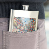 Flasque Claude Monet - La Rue Montorgueil - Paris (En situation)