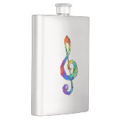 Flasque Clé de musique arc-en-ciel (Droite)