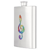 Flasque Clé de musique arc-en-ciel (Gauche)