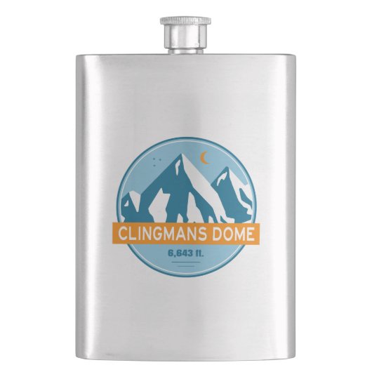 Flasque Clingmans Dome Caroline du Nord Tennessee Stars Lu (devant)