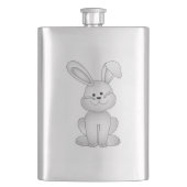 Flasque Clipart blanc de lapin (devant)