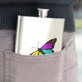 Flasque Clipart coloré de papillon (En situation)